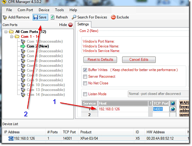 lantronix port redirector