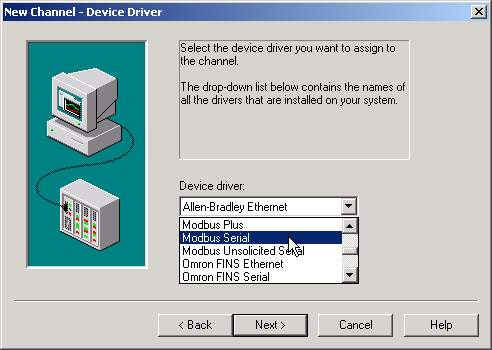 kepware modbus server